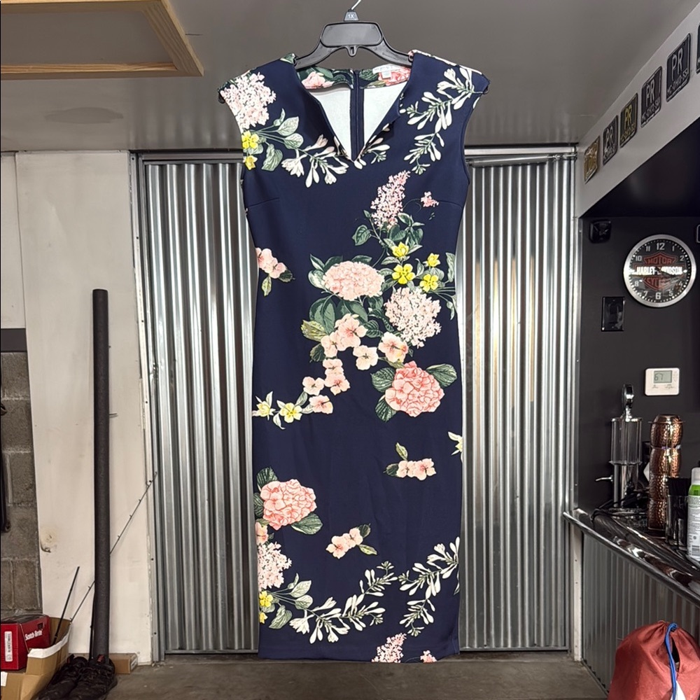 Floral Navy Dress